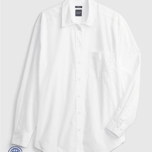 The Gap * 100% Organic Cotton Big Shirt * Optic White * Size XXS * New With Tags